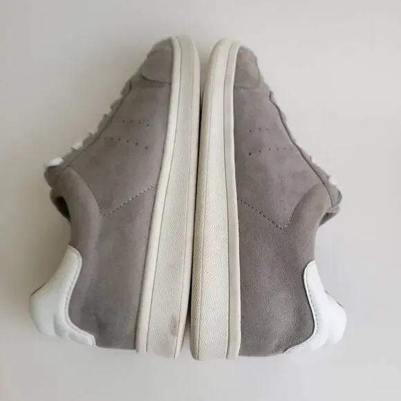 Old Navy Sneaker Shoes Gray Soft-Brushed Faux-Suede Sneakers Womens Size 9.5​​ - Picture 9 of 14